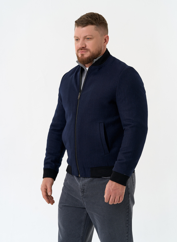 Мужское укороченное пальто бомбер