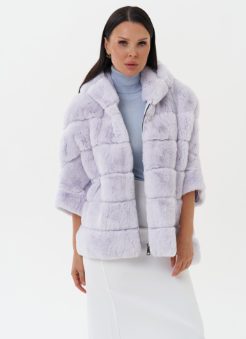 Шуба из меха кролика