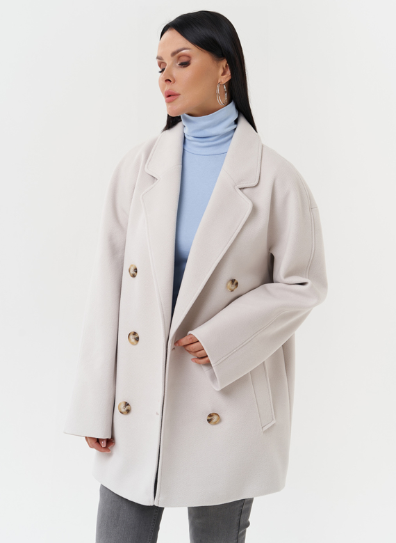 Женское двубортное пальто