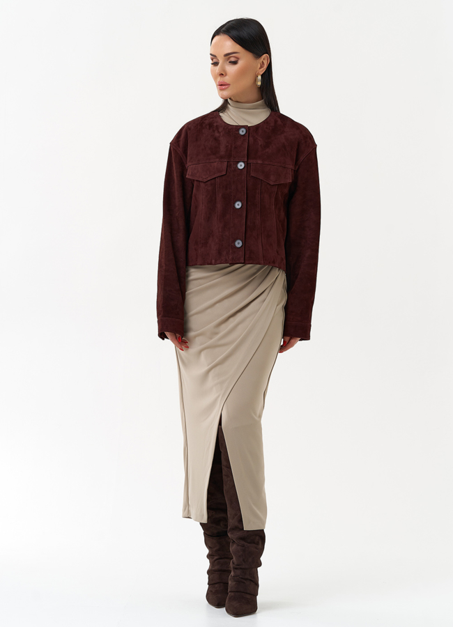 Куртка из натуральной замши  модель № 30092 в рассрочку