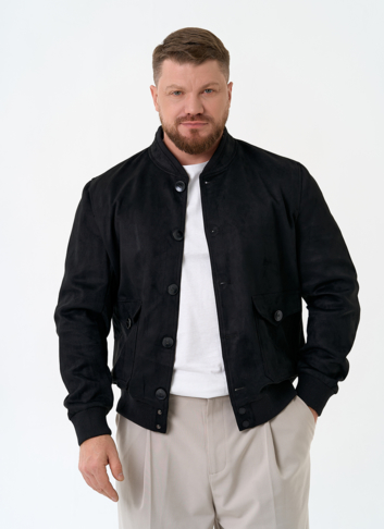 Мужская куртка бомбер из эко замши Мужская куртка бомбер из эко замши