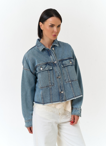 Женская джинсовая куртка