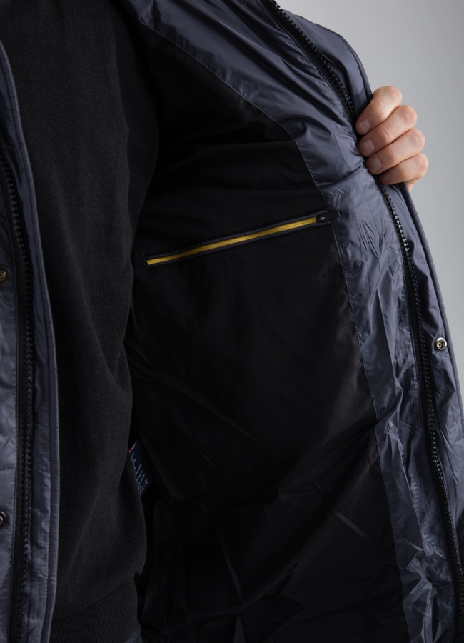 Пуховик мужской с капюшоном  модель № 25788 универмаг малина