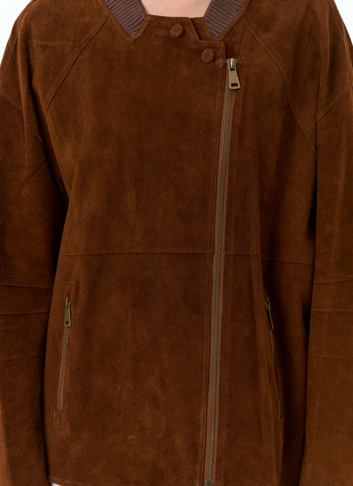 Женская куртка из натуральной замши 