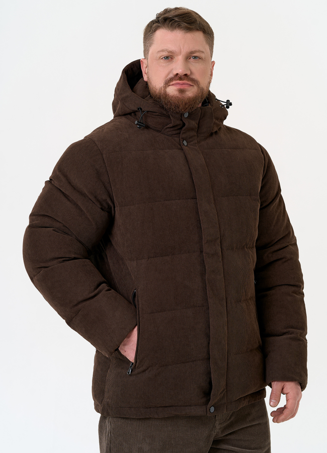 Мужской вельветовый пуховик модель № 31468 в рассрочку