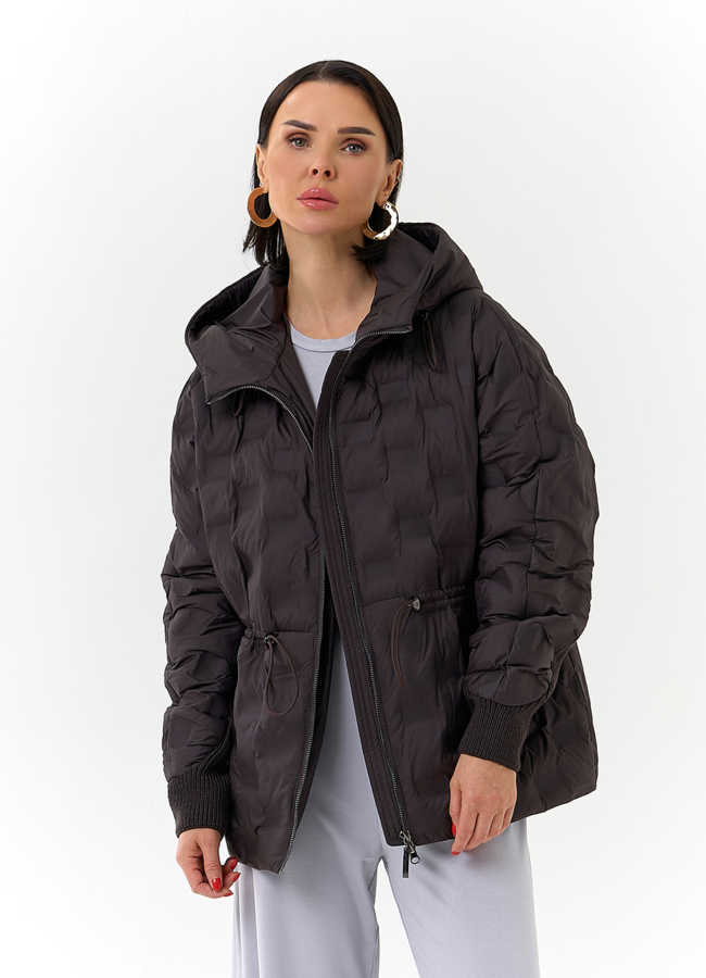 Женская куртка с капюшоном модель № 32565 универмаг малина