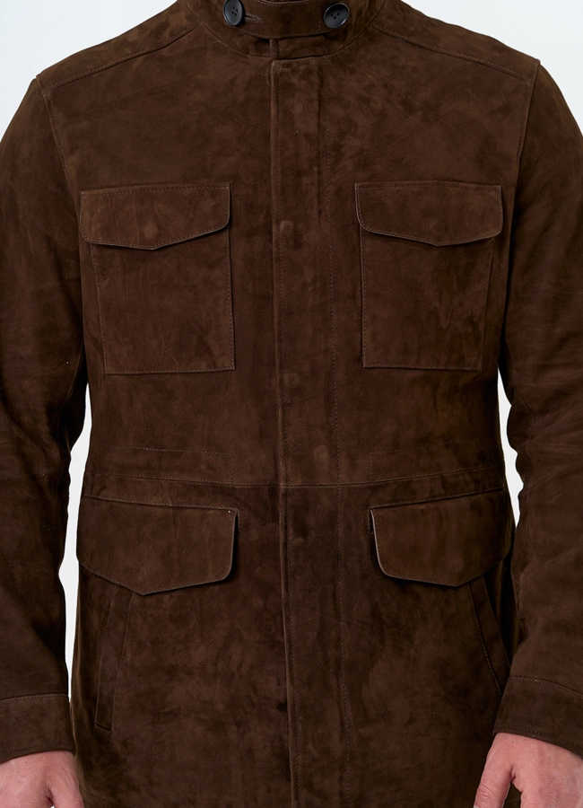 Мужская куртка из натуральной замши модель № 32744 универмаг малина
