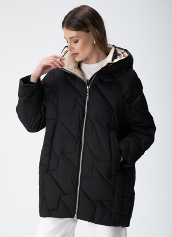 Женский пуховик с капюшоном 