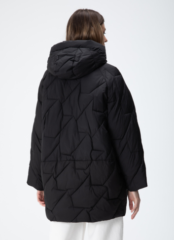 Женский пуховик с капюшоном 