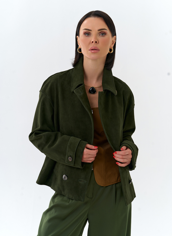 Женская куртка из натуральной замши