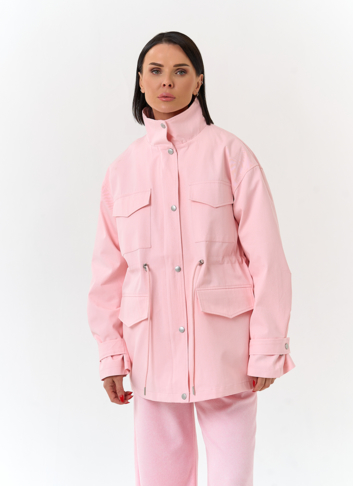 Женская ветровка с воротником стойкой