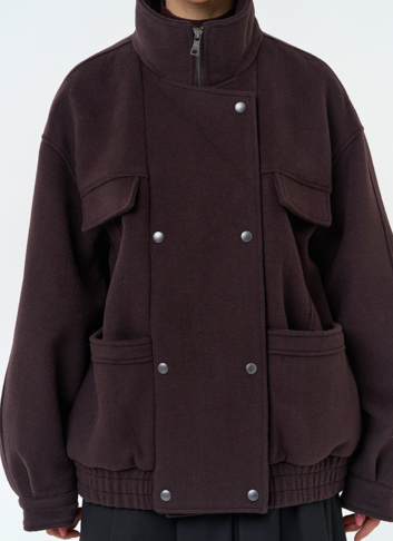 Женское укороченное пальто бомбер